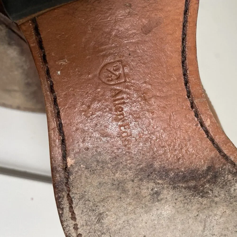 Allen Edmonds 8 D‎ McAllister Wingtip Oxford Dress Shoes Walnut Brown Leather
